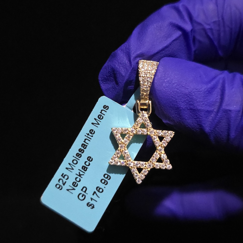 Moissanite Star of David Pendant Necklace